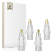 Lot de 4 embouts pour Apple Pencil Tech-Protect - Blanc