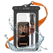 Tech-Protect UWC9 Mallette étanche universelle - 8.9" - Noir / Orange