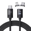 Tech-Protect Câble UltraBoost 3A 2-en-1 - USB-C vers USB-C, Lightning - 2m - Noir