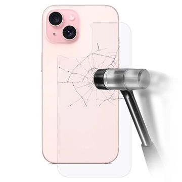 Protecteur du Cache Batterie iPhone 15 Plus en Verre Trempé - Clair