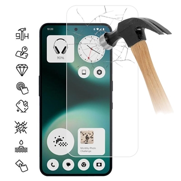 Protecteur d\'écran Nothing Phone (3a) Lite en verre trempé - 9H - Case Friendly - Transparente