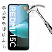 Protecteur d'écran Xiaomi Redmi 15C 4G en verre trempé - 9H - Case Friendly - Transparente