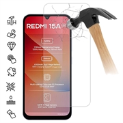 Protecteur d'écran Xiaomi Redmi 15a en verre trempé - 9H - Case Friendly - Transparente