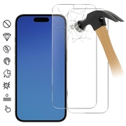 Protecteur d'écran iPhone 17 en verre trempé - 9H - Case Friendly - 2 Pcs. - Transparente