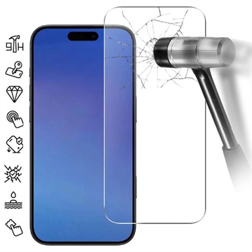 Protecteur d\'écran iPhone 17 Air en verre trempé - 9H - Case Friendly - Transparente