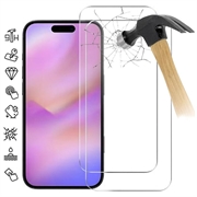 Protecteur d'écran iPhone 17 Pro Max en verre trempé - 9H - Case Friendly - 2 Pcs. - Transparente