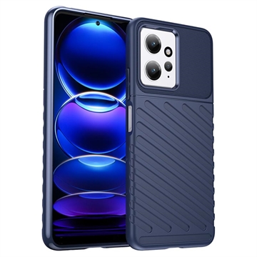 Coque Xiaomi Redmi Note 12 en TPU - Séries Thunder - Bleue