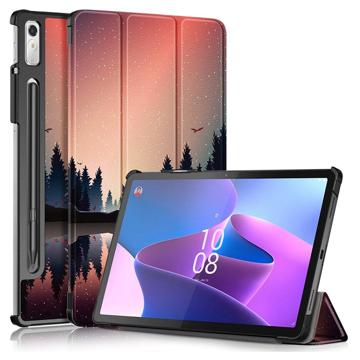 Étui à Rabat Smart Lenovo Tab P11 Pro Gen 2 - Série Tri-Fold - Nature