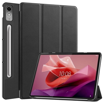 Étui à Rabat Smart Lenovo Tab P12 - Série Tri-Fold - Noir