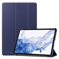 Étui à Rabat Smart Samsung Galaxy Tab S8 - Série Tri-Fold - Bleu Foncé