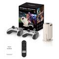 Projecteur intelligent et console de jeux rétro 2-en-1 U5 - Android 14, Wi-Fi 6, décodage 8K