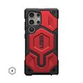 Coque Hybride Samsung Galaxy S24 Ultra UAG Monarch Pro - Crimson / Noire