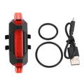 Lampe LED rouge rechargeable par USB pour scooter électrique et bicyclette