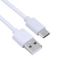 Câble de charge USB vers USB-C pour iPhone 15 / Plus / Pro / Pro Max - Blanc