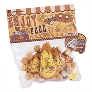 Jouet anti-stress ultra-doux en TPR - Croissant au caramel