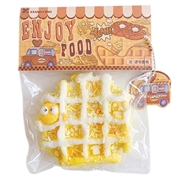 Jouet souple en TPR ultra-doux - Gaufre au fromage