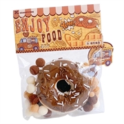 Jouet souple en TPR ultra-doux - Beignet au chocolat