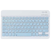 Clavier Bluetooth ultra-mince et silencieux pour PC, tablette, iPad, téléphone, TV - Bleu