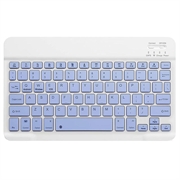 Clavier Bluetooth ultra-mince et silencieux pour PC, tablette, iPad, téléphone, TV - violet