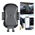 Support Grille d'Aération / Chargeur Sans Fil Qi Universel - Noir