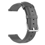 Bracelet Universel en Cuir pour Smartwatch - 22mm - Gris