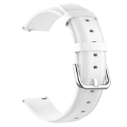 Bracelet Universel en Cuir pour Smartwatch - 22mm - Blanc