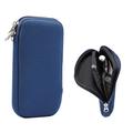 Étui universel en nylon pour téléphone portable avec fermeture éclair et lanière - 6.7-6.9" - Bleu