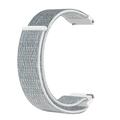 Bracelet universel en nylon à fermeture Velcro pour montre connectée, 20mm - Gris