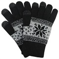 Gants d'Hiver Tactiles Universels avec Flocon