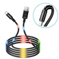 Câble de Chargement USB-C DEL Usams US-SJ287 - 2A - Noir