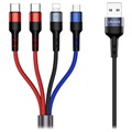 Câble de Données et de Charge 4-en-1 Usams US-SJ377 U26 - 2XUSB-C - 1.2m