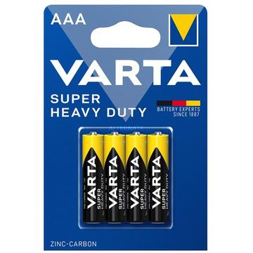 Batterie Varta Super Heavy Duty R03/AAA - 4 pièces