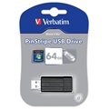 Clé USB Verbatim PinStripe 64Go