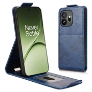 Étui à rabat vertical OnePlus 15T avec support - Bleu foncé