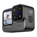 Caméra d'action double écran Viran V9 4K 60 FPS - Noir