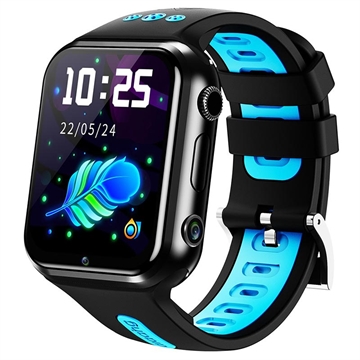 W5PRO 4G Double Caméra Enfants Regarder 2 + 16G Résistant À L\'usure 1.83" IPS HD Montre De Téléphone Intelligent - Noir / Bleu