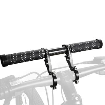 WEST BIKING Extension de guidon en alliage d\'aluminium pour bicyclette Support de fixation double pour lumière de vélo GPS Ordinateur