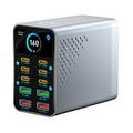 Station de recharge de bureau WLX-G2 165W à base de GaN - PD 140W, 10 ports USB-C et USB-A