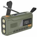Radio d'Urgence Solaire Portable À Manivelle avec Lampe de Poche LED WR-6D - DAB/FM, 4500mAh