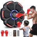 Appareil de boxe intelligent mural avec musique - Noir