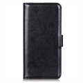 Étui Portefeuille iPhone 15 Pro avec Fermeture Magnétique - Noir