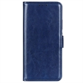 Étui Portefeuille iPhone 15 avec Fermeture Magnétique - Bleu