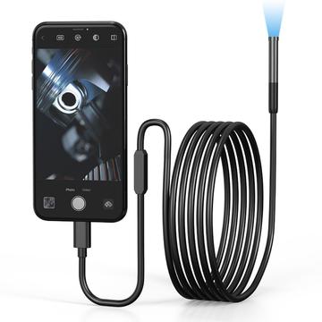 Caméra endoscopique étanche 8mm pour iPhone, iPad, Smartphones, Tablette - 3m
