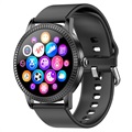 Smartwatch Bluetooth Étanche CF18P - Bracelet en silicone - Noir