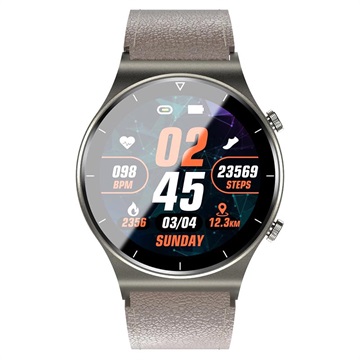 Bluetooth Smartwatch Sport Étanche avec Capteur de Fréquence Cardiaque GT08 (Emballage ouvert - Acceptable) - Gris