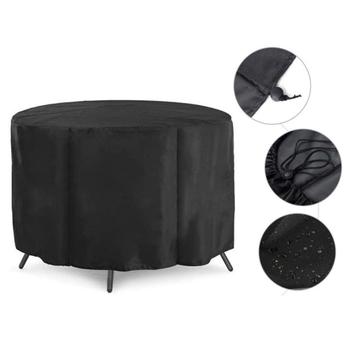 Housse imperméable pour table ronde de jardin - 185 x 110cm