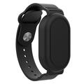 Bracelet en silicone étanche pour Samsung Galaxy SmartTag 2 Bluetooth Tracker Etui de protection - Noir