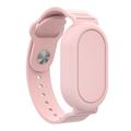 Bracelet en silicone étanche pour Samsung Galaxy SmartTag 2 Bluetooth Tracker Etui de protection - Rose