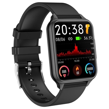Smartwatch Étanche avec Capteur de Fréquence Cardiaque Q26PRO (Emballage ouvert - Acceptable) - Noir