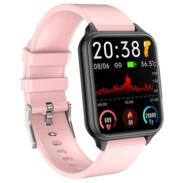 Smartwatch Étanche avec Capteur de Fréquence Cardiaque Q26PRO (Emballage ouvert - Acceptable) - Rose